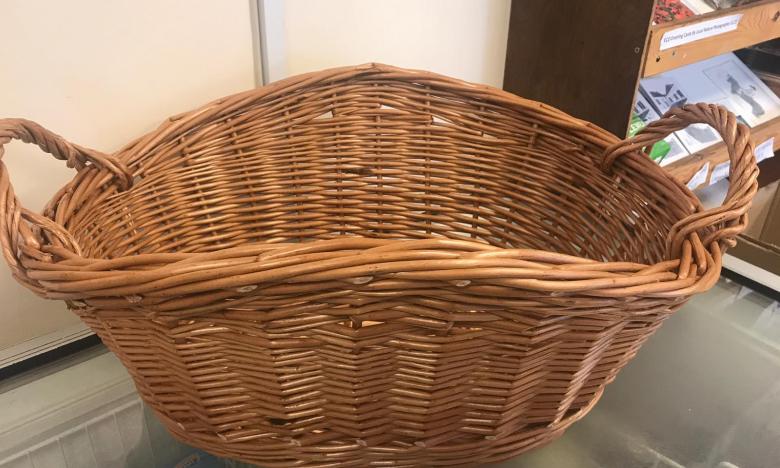 English Willow washing basket